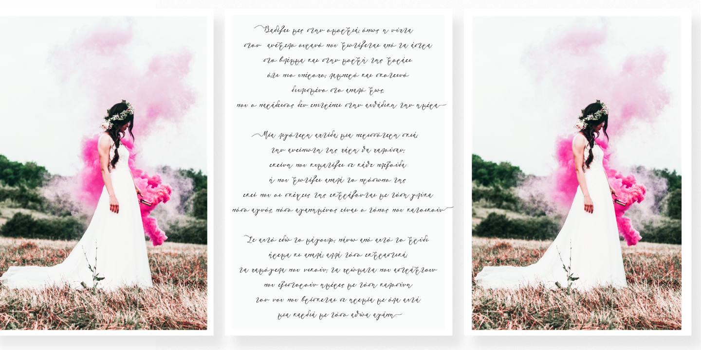 Beispiel einer Marilia Pro Regular-Schriftart